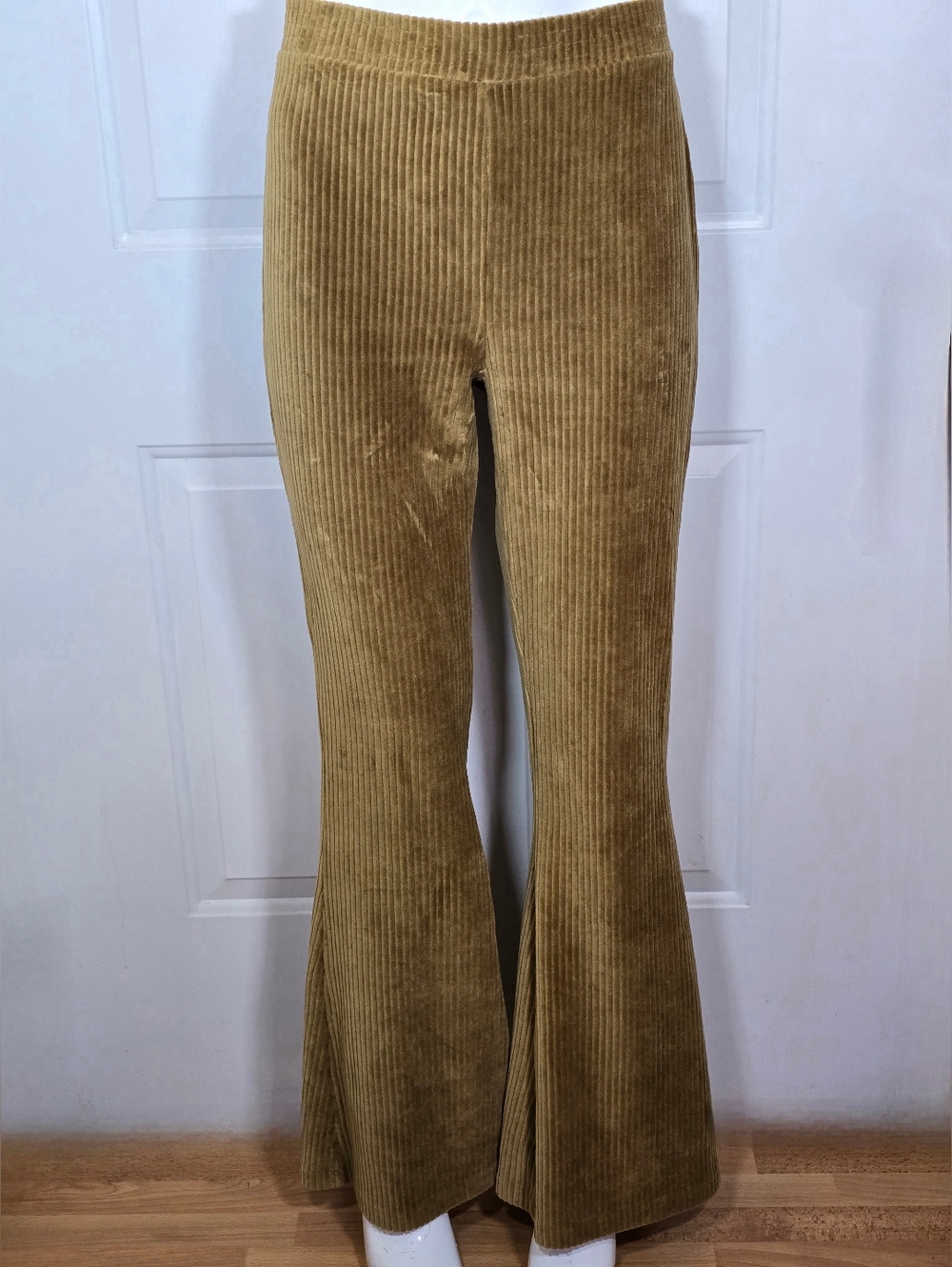 Aerie Corduroy Flare Pants in Golden Brown Large